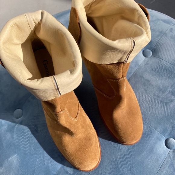 Ganni Suede Ankle Boots - Picture 14 of 16
